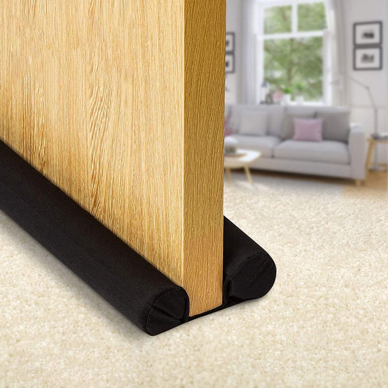 MUOVE Door Draft Stopper Under Door Blocker Size of MUOVE Adjustable Size from 32"" to 36"" Cover Gap Up to 1.4"" Air Door Guard Sound Blocker Door Sweep  Water-Proof  Winter-Proof  Block Light Energy Saving - Image 1